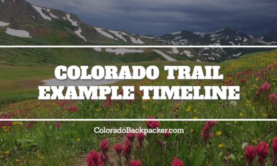 Colorado Trail Example Timeline