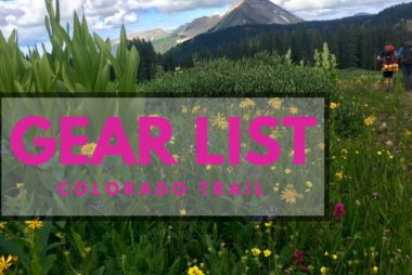 Colorado Trail Gear List